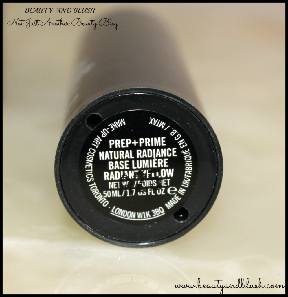 Mac Prep+Prime Natural Radiance Base Lumiere Review and Swatches