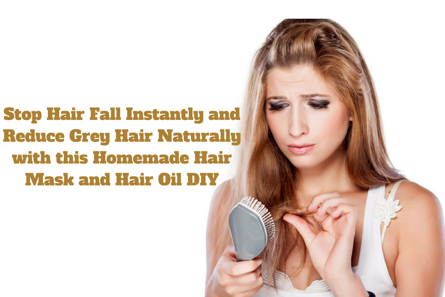 Stop Hair Fall Instantly and Reduce Grey Hair Naturally with this Homemade  Hair Mask and Hair Oil: DIY - Beauty and Blush