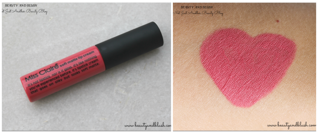 Miss Claire Soft Matte Lip Creams Review and Swatches