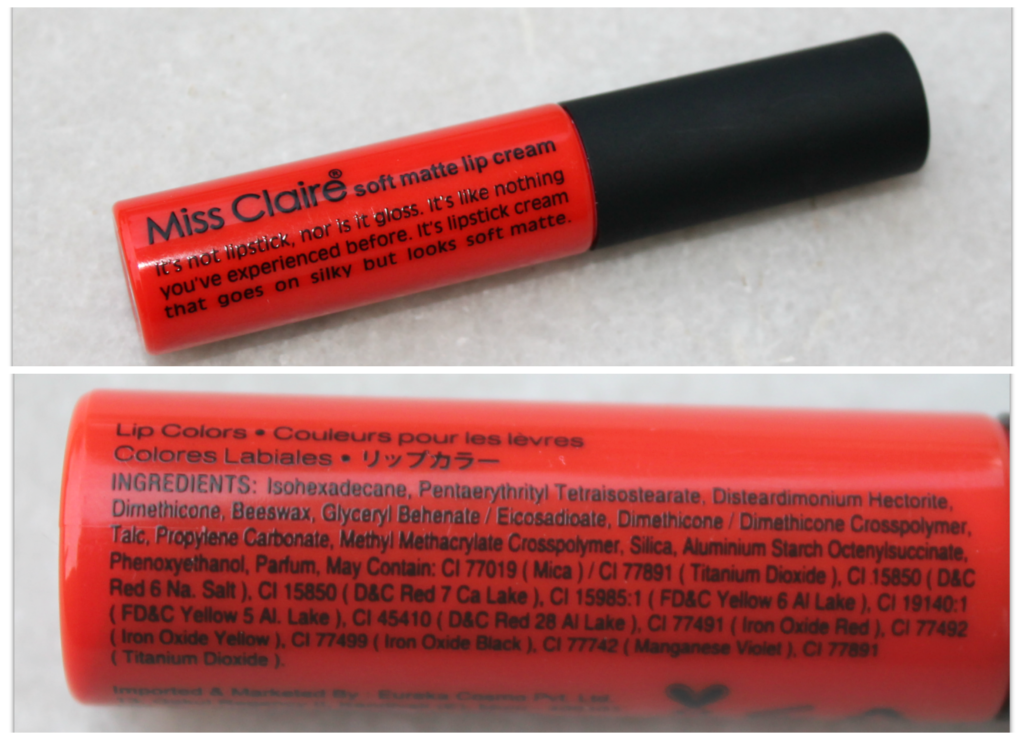 Miss Claire Soft Matte Lip Creams Review and Swatches