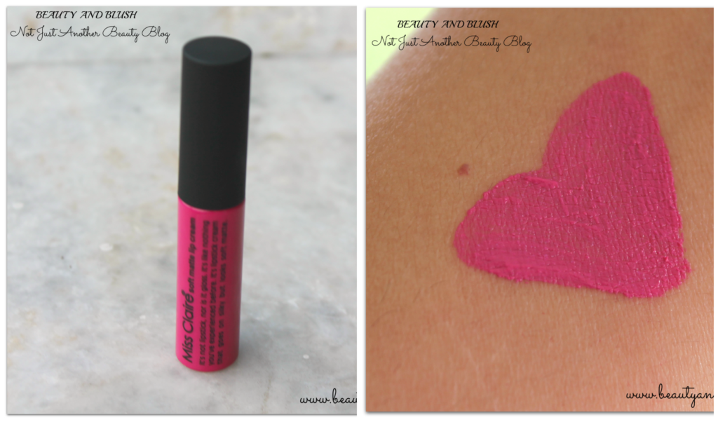 Miss Claire Soft Matte Lip Creams Review and Swatches