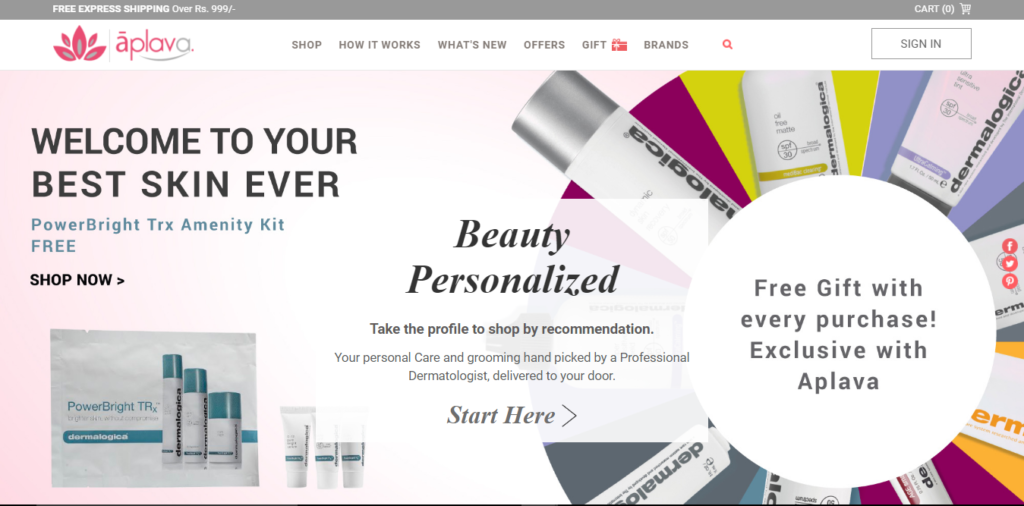 Personalized Beauty Shopping with Aplava.com