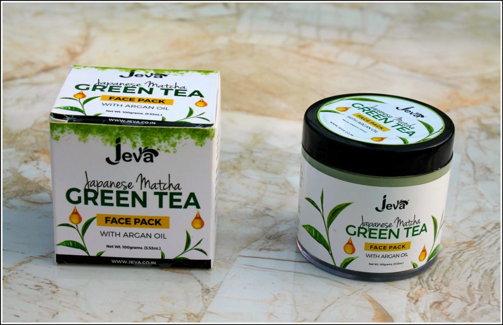 Jeva Japanese Matcha Green Tea Face Pack with Argan Oil Review