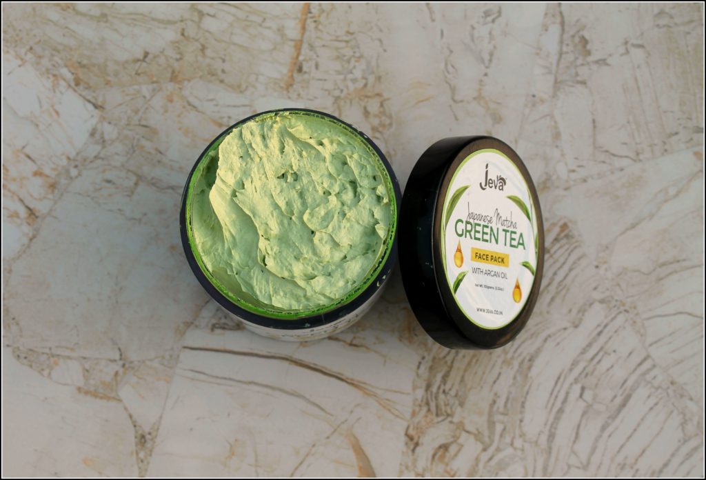 Jeva Japanese Matcha Green Tea Face Pack with Argan Oil Review