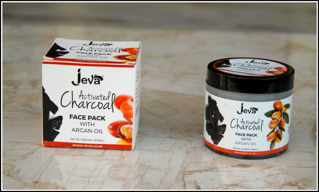 Jeva Activated Charcoal Face Pack With Argan Oil Review