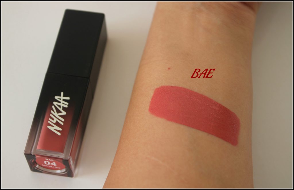 Nykaa Get Set Matte! Demi Matte Lip Cream in Shade BAE and Squad: Review and Swatches